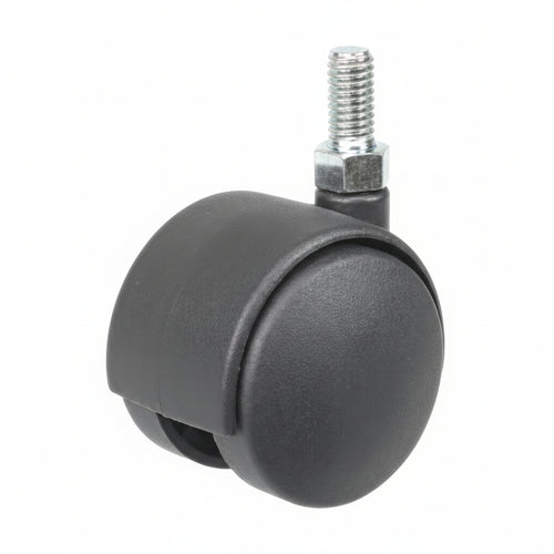 Ruote Doppie In Nylon Con Perno- - Ø Mm.50 Perno Ø Mm.8X15 - 4 Pezzi