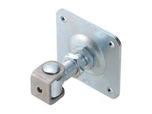 Cardine A Saldare Regolabile Zincato Con Cavallotto E Piastra Art.378- - Mm.30X41X81 M18 - 5 Pezzi Combi