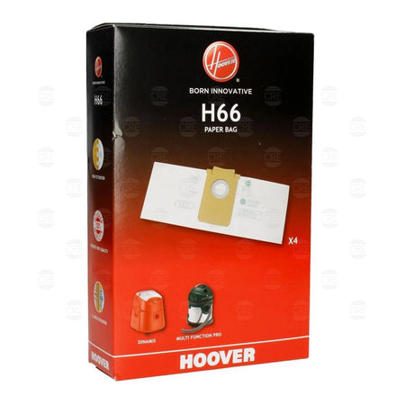 H66 Sacchetti Carta x4 per Aspirapolvere Dinamis, Multi Function Pro