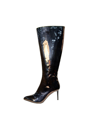 STEVE MADDEN Scarpe Donna Steve Madden Lovable Pewter- Stivale vernice specchiato da donna