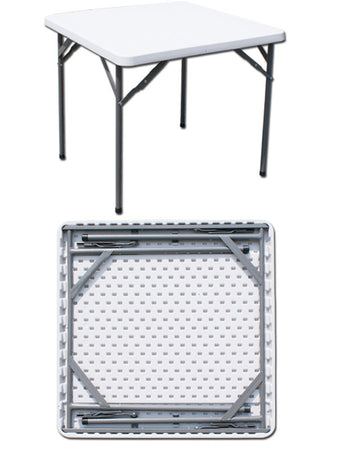 C Tavolo In Acciaio E Hdpe Pieghevole 87X 87Xh74 Cm- I Giardini Del Re- 1,0 Pz