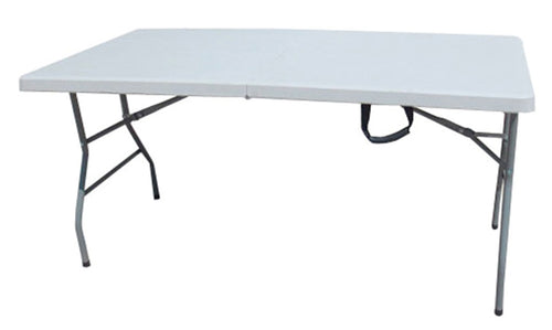 C Tavolo In Acciaio E Hdpe Pieghevole 183X76Xh74 Cm- I Giardini Del Re- 1,0 Pz