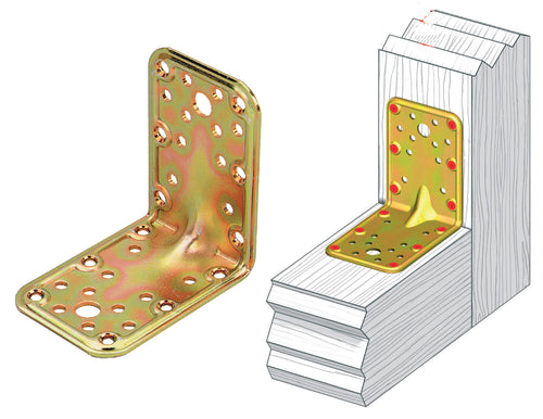 Piastra 773 Angolare Acciaio Tropic 65X90X90 Mm- Aldeghi Luigi Spa- 25,0 Pz