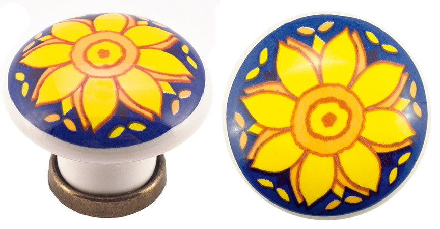 Pomolo Porcellana Tondo C/Base F/27 31X26 Mm- 25,0 Pz