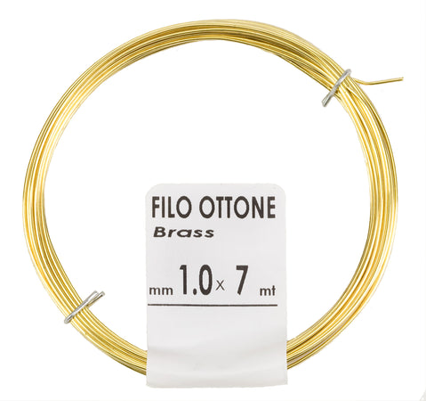 Matassina Filo Ottone D 1,0 Mm 7 M- Filotecnica- 20,0 Pz
