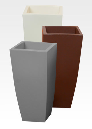 Vaso Home Quadro 33X33Xh70 Cm Pietra- 1,0 Pz