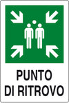 Targa Punto Di Ritrovo 300X200 Alluminio Norma Eu- 1,0 Pz