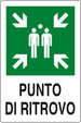 Targa Punto Di Ritrovo 300X200 Alluminio Norma Eu- 1,0 Pz