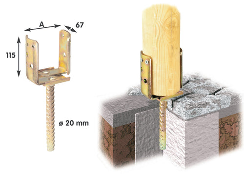 Piastra 938 Ancoraggio C/Zanca Acc Trop D 70/150- Aldeghi Luigi Spa- 4,0 Pz