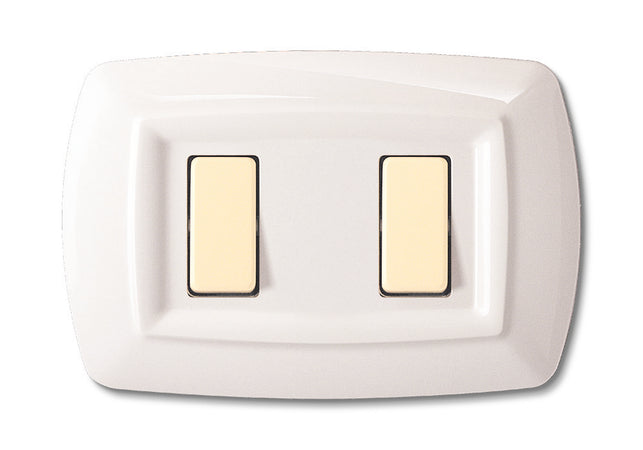 Tondo Placca Magic Plast 2P Bianco- Elettrocanali- 10,0 Pz
