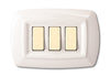 Tondo Placca Magic Plast 3P Bianco- Elettrocanali- 10,0 Pz