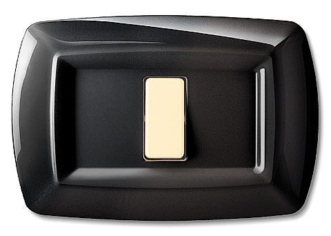 Tondo Placca Magic Plast 1P Nero- Elettrocanali- 10,0 Pz