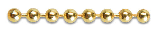 Catena A Perline Ottone Lucido D 4,0 Mm- 25,0 Ml