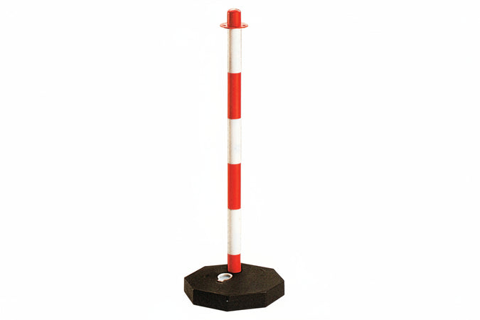 Colonna Segnaletica Bianco Rossa H 90 Cm- 10,0 Pz