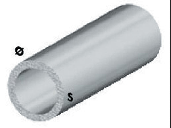 Profilo Argento H.100 Cm Tubo Tondo 25X1 Mm- Arcansas- 5,0 Pz