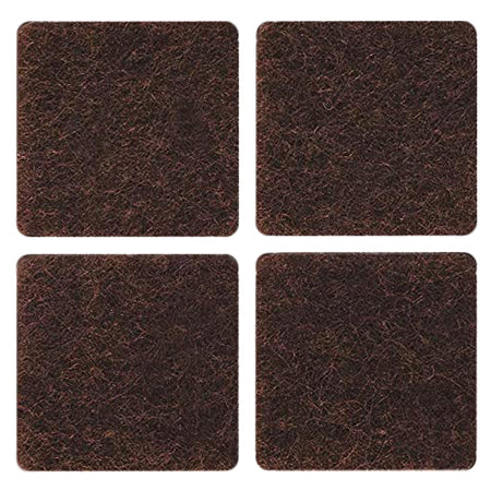 Feltrino Adesivo Sedia Marrone 35X 35 Mm Cf 3 Pz*- 50,0 Confezione