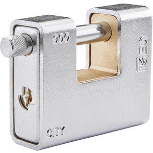 City By Iseo Lucchetto Ott Corazz Carbon 90 Mm- Iseo Serrature- 1,0 Pz