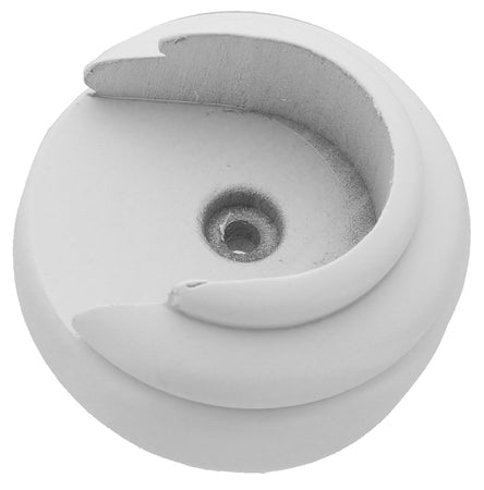 Rosetta Bastone Legno Tenda A Parete D 35 Mm Bianco*- 2,0 Pz