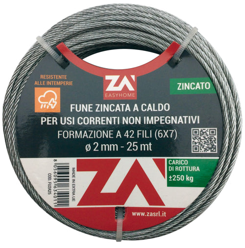 Cavetto Arganello 49F C/Anima Acc D 2,4 Mm 9 M- 1,0 Pz
