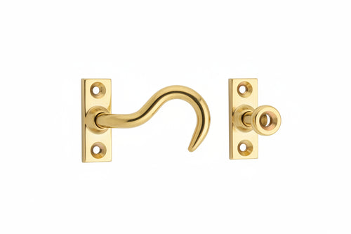 Gancio Fermafinestra Ottone Lucido 120 Mm**- 25,0 Pz