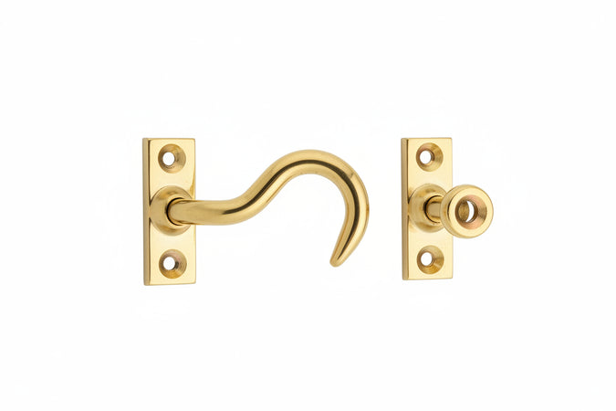 Gancio Fermafinestra Ottone Lucido 120 Mm**- 25,0 Pz