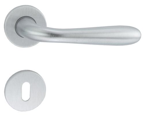 Maniglia Goccia Art.M82 C/Bocchetta Cromo Satinato- Frosio Bortolo- 1,0 Pz