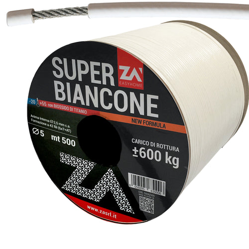 Filo Stendibiancheria Superbiancone Acc Zin 5 Mm- 500,0 Ml
