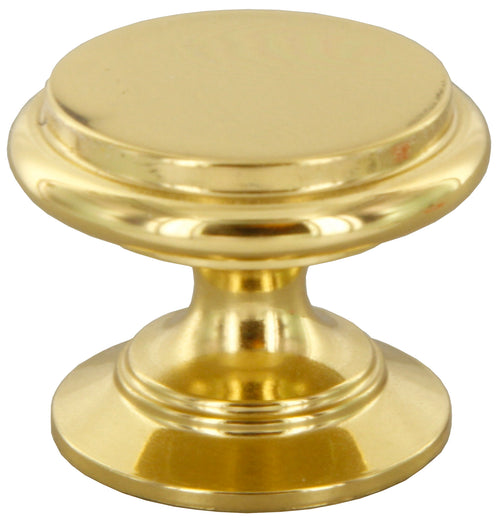 Pomolo Ottone 2174/B D 25 Mm Oro Lucido- Cafim- 25,0 Pz