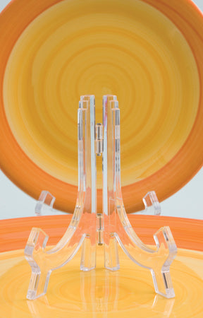 Reggipiatti Da Appoggio In Acrilico H 18 Cm- 6,0 Pz