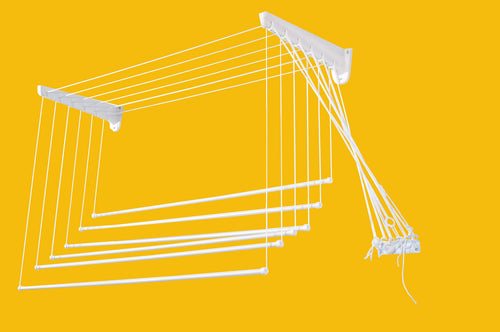 Stendibiancheria Da Parete Saliscendi Resina 120 Cm- 1,0 Pz