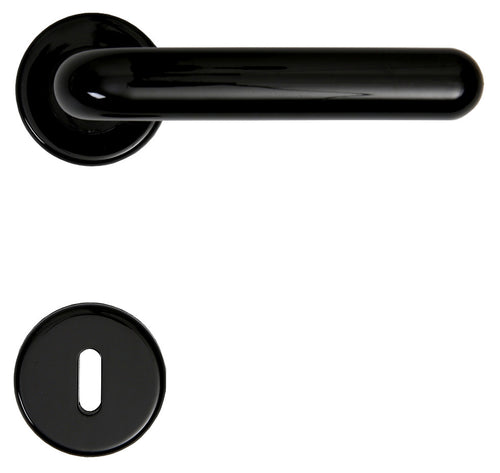 Maniglia Resina Margherita C/Bocchetta Nero*- Minumet- 10,0 Coppie