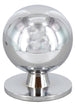 Pomolo Ottone 2172 1503 D 15 Mm Tornito Cromo Luc- Cafim- 25,0 Pz