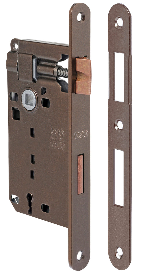 Patent Serratura Bronzata Agb Q.8/70 50 Mm B.Tondo- Alban Giacomo- 5,0 Pz