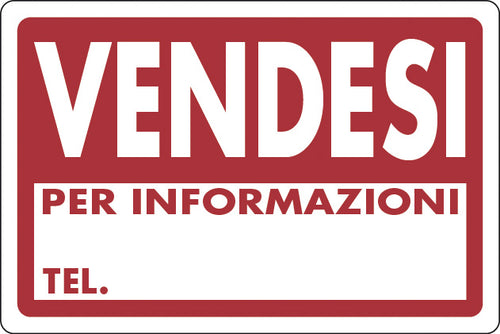 Targa Segnaletica Vendesi- 10,0 Pz