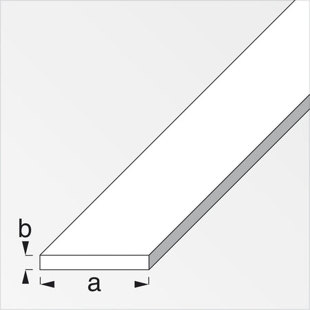 Profilo Bianco H.200 Cm Piatto 30X2 Mm- 5,0 Pz