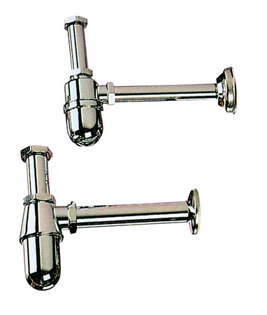 Sifone A Bottiglia Ottone Cromato D 1.1/4*- Alco- 1,0 Pz