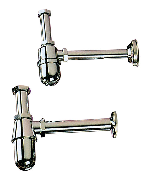 Sifone A Bottiglia Ottone Cromato D 1.1/4*- Alco- 1,0 Pz