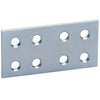 Piastrina Dritta Zincata 8 Fori 60 Mm- 50,0 Pz