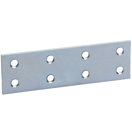 Piastrina Dritta Zincata 8 Fori 120 Mm- 50,0 Pz