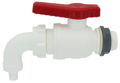 Rubinetto Per Botti A Sfera Nylon 3433 F 1 X 30*- Bucchi- 5,0 Pz