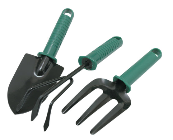 Set 3 Attrezzini Da Giardino Manico Plastica- Gli Specialisti Del Verde- 1,0 Confezione