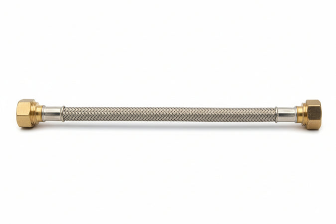 Flessibile Inox Prolungato M 1/2 F 3/8 40 Cm Dn10- Amaflex- 10,0 Pz