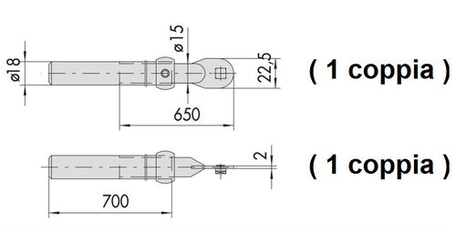 Cisa Art.06425.010 Aste X 57120 E 57165- Cisa- 1,0 Pz