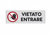 Etichetta Adesiva 150X50 Vietato Entrare- 10,0 Pz
