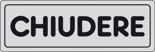 Etichetta Adesiva 150X50 Chiudere- 10,0 Pz