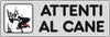 Etichetta Adesiva 150X50 Attenti Al Cane- 10,0 Pz