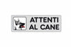 Etichetta Adesiva 150X50 Attenti Al Cane- 10,0 Pz