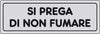 Etichetta Adesiva 150X50 Si Prega Di Non Fumare- 10,0 Pz