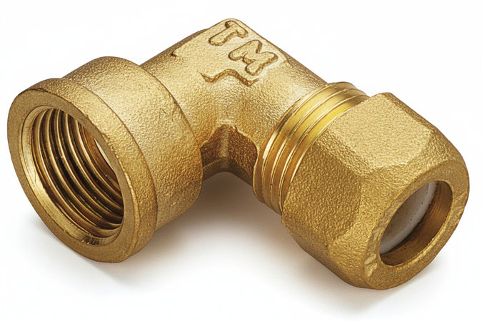 Gomito Ottone Bicono F/Gas 10X1/2 Pes- Tiemme- 10,0 Pz