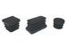 Puntale Alettato Quadrato 30X30 Mm Plast Nero*- 200,0 Pz
